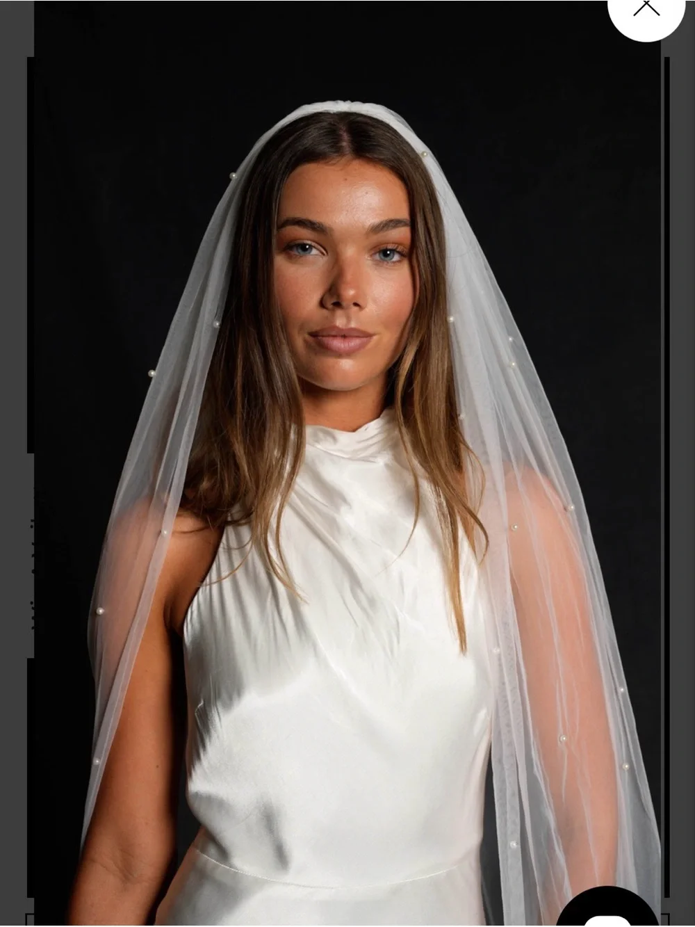 THE SERA VEIL: Pearl Veil, Single Tier, Cathedral Length
